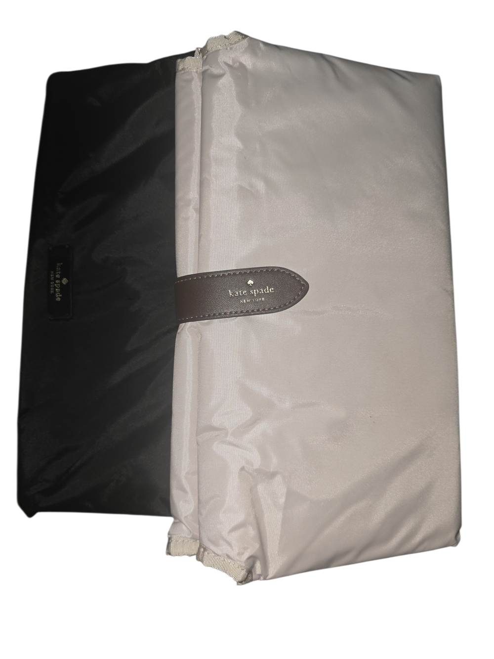 2 kate spade Black & Light Beige Diaper Changing Pads